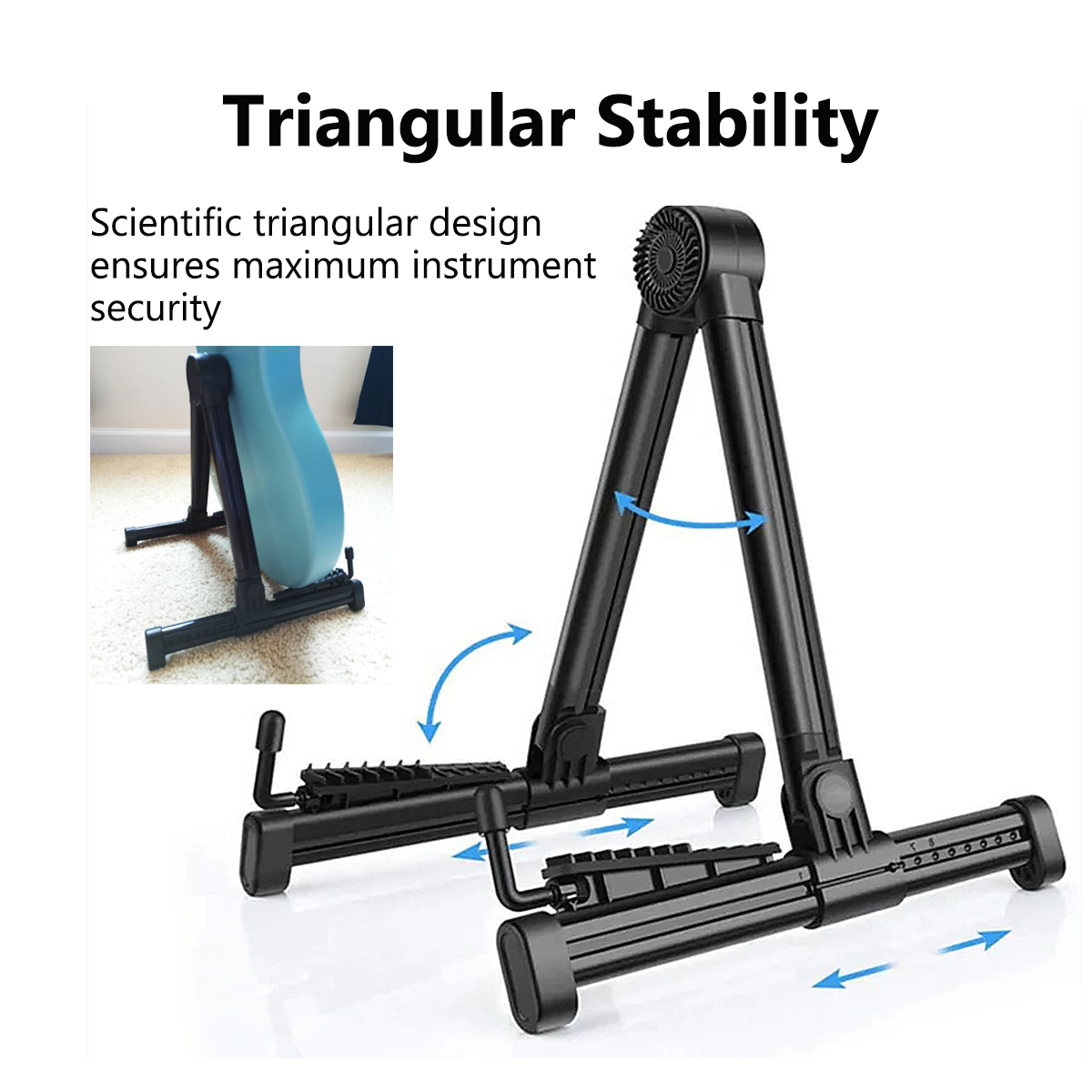Miwayer Foldable Guitar Stand  - Musical Instrument Dulcimer recension och pris