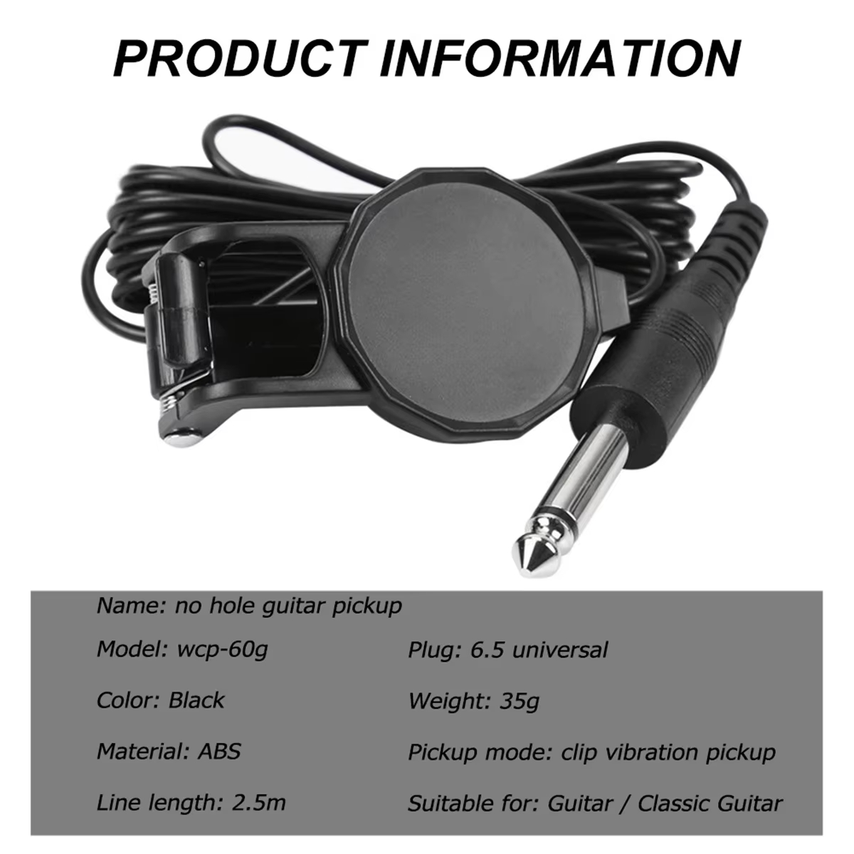 Audio Jack Clip On Pickup/2.5  - Musical Instrument Dulcimer recension och pris
