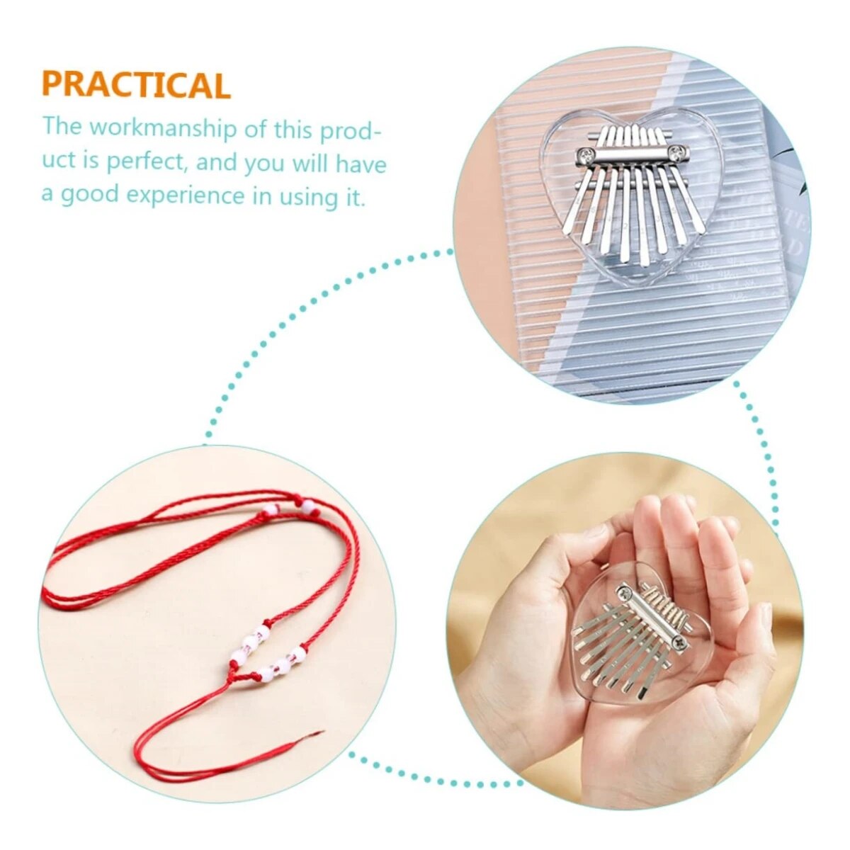 Miwayer 8 Keys Mini Kalimba Ra - Musical Instrument Dulcimer recension och pris