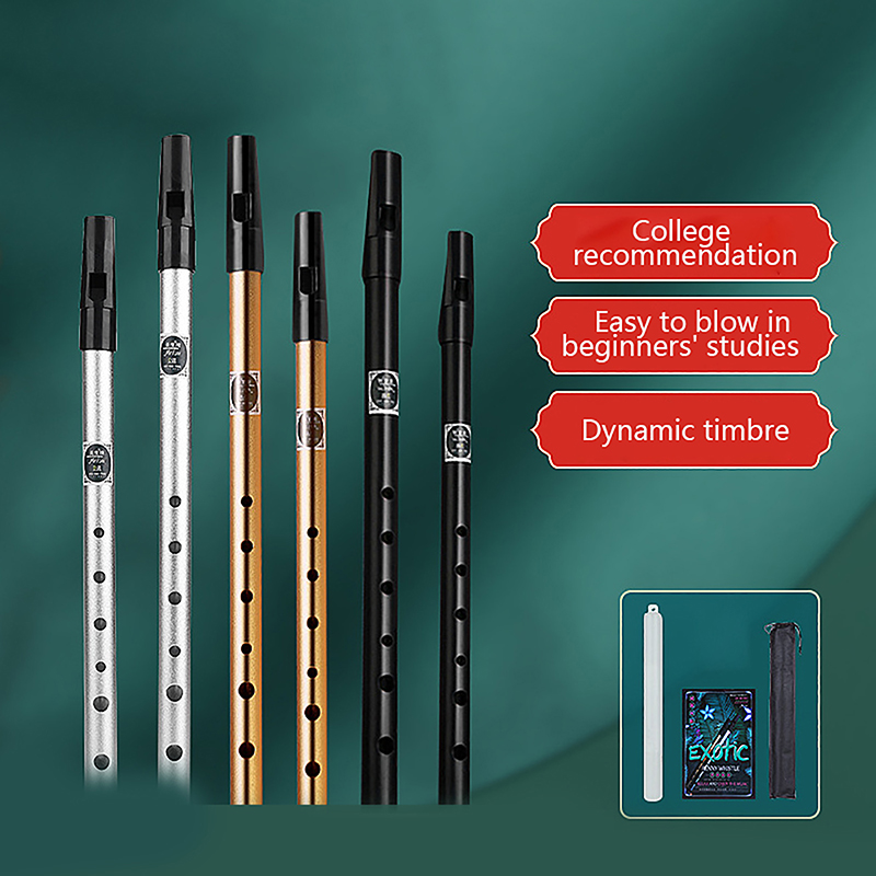 1Pc 6 Hole Flute C/D Key Irish - Penny Whistle D recension och pris