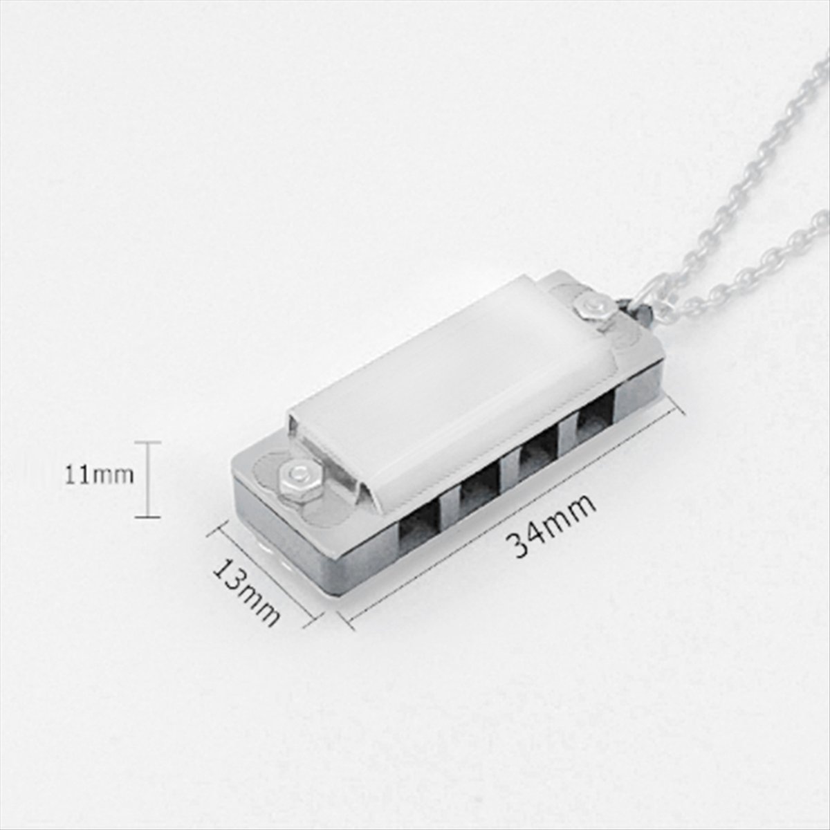 ABXY Mini Harmonica Necklace 4 - Musical Instrument Dulcimer recension och pris