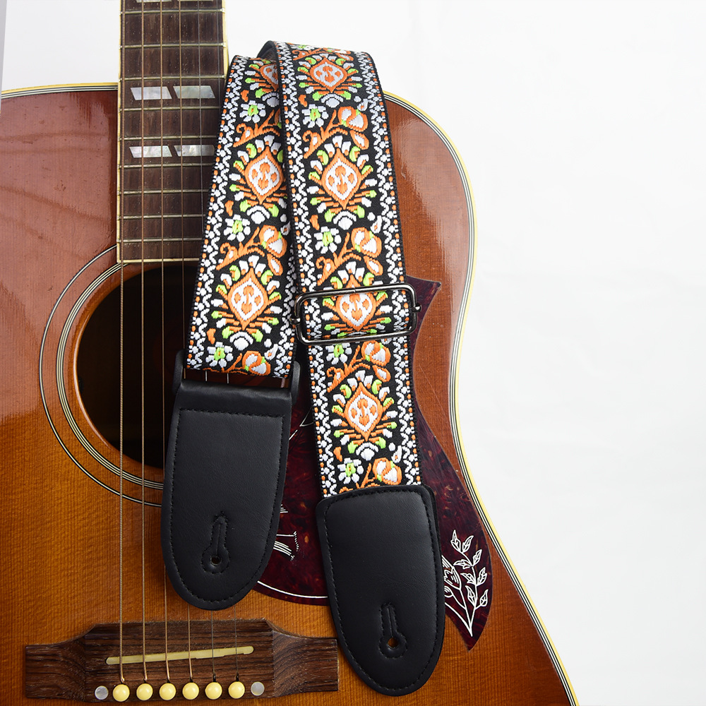 Adjustable Guitar Strap Embroi - Musical Instrument Dulcimer recension och pris