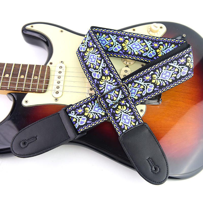 Adjustable Guitar Strap Embroi - Musical Instrument Dulcimer recension och pris